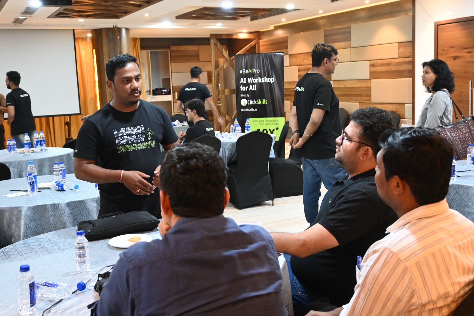 Participants engaged in learning session